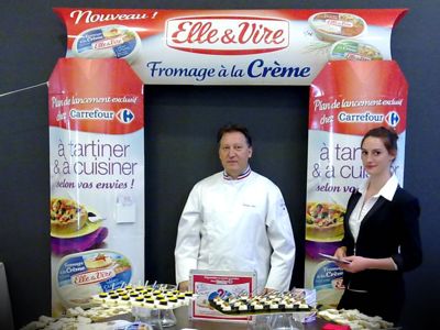 elle & vire Fromage à la crème nature poivre et ciboulette