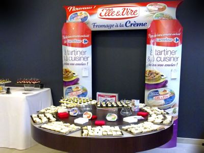 elle & vire Fromage à la crème nature poivre et ciboulette